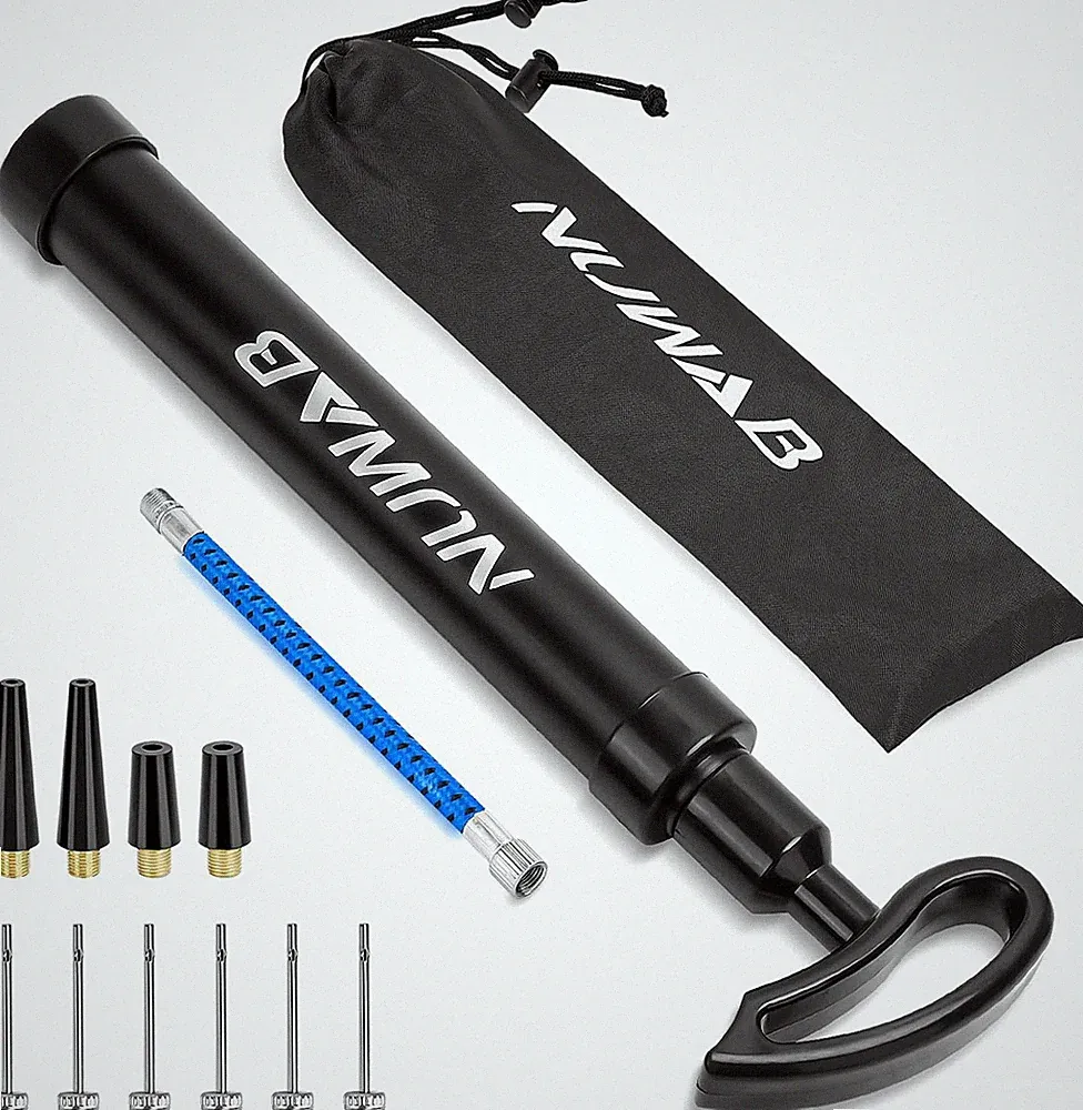 10.6 Inch Ball Pump, Lightweight Portable Manual Pump for Football, Basketball