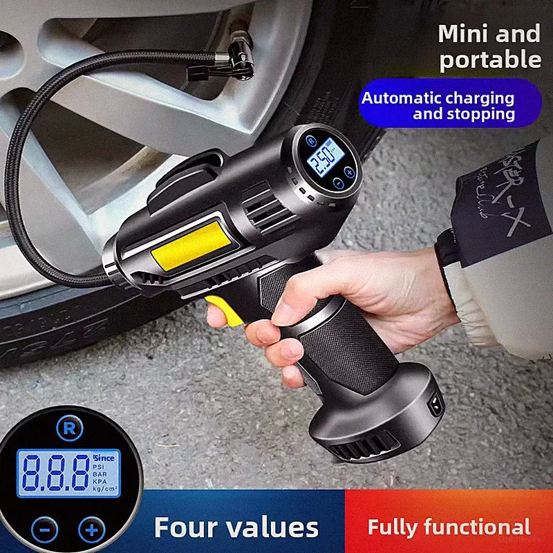 150PSI Tire Fast Inflator Air Pump Compressor LED Light for Car Bike Motor Ball
