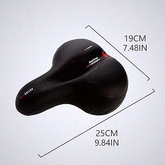 1pc Cycle Seat, Portable, Non-Slip (Black)