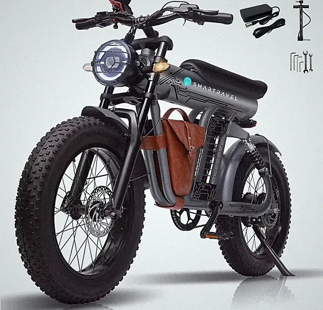 20in Fat Tire 1200W Motor 32MPH Electric Bike for Adult City Commuting Ebike