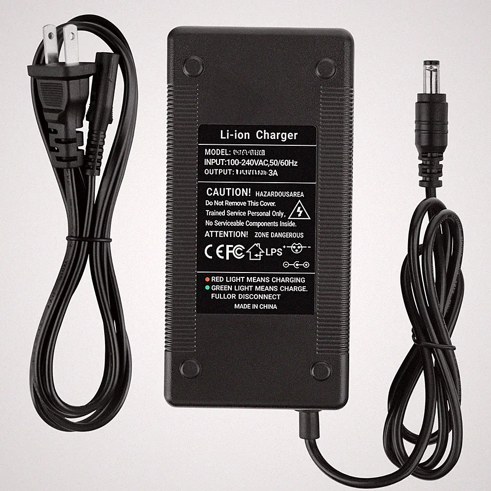 54.6V 3A 5.5mm Li-ion Battery Power Charger For 48V Electric Bicycle E-bike 13S