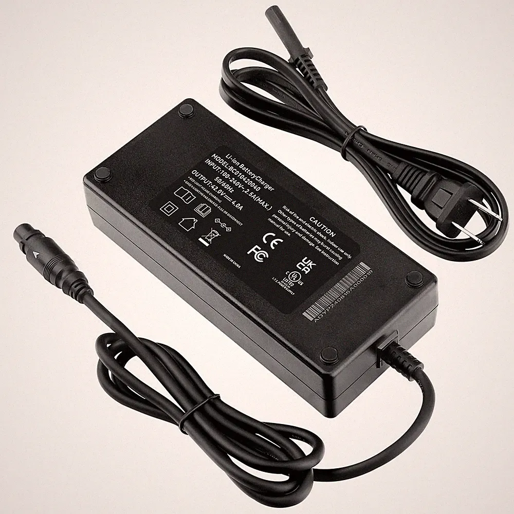4-PIN Smart Charger For METAKOO Cybertrack 100 Fat Tire Electric Bicycle Power