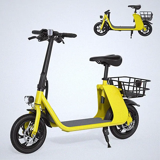 450W Seated Electric Bike Foldable Electric Scooter E-bike Adult Commuting