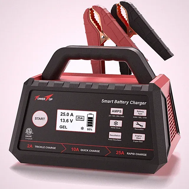8-Stage Intelligent Charging - AGM, STD, Deep Cycle