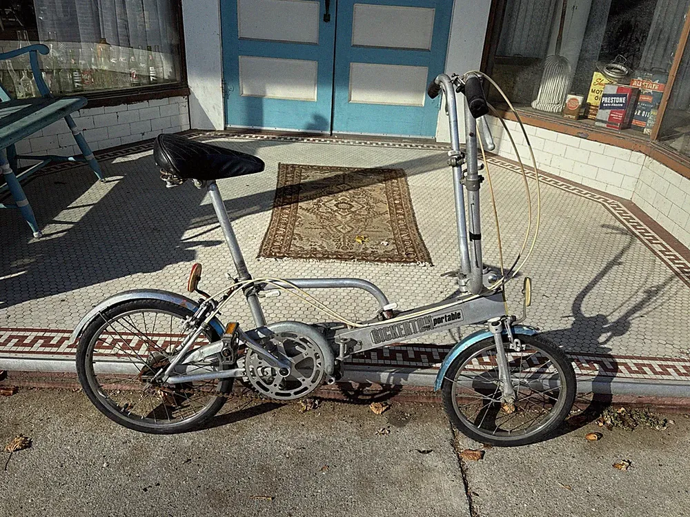 Bickerton Portable Bicycle Aluminum 3 Speed Collapsing Bike Rides Good