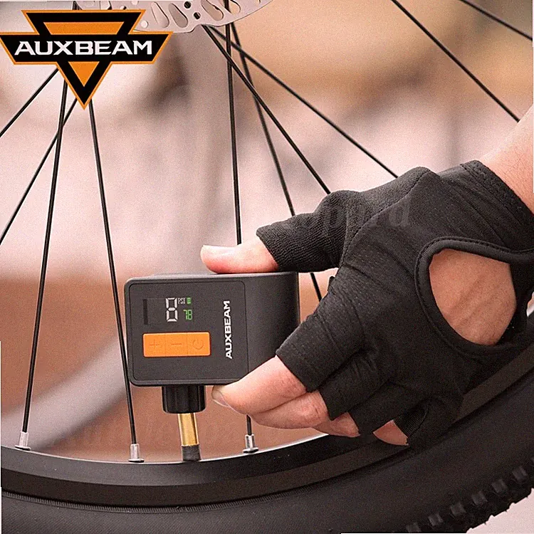 Bike Air Pump Mini Electric Tiny Bicycle Tire Inflator Portable Type-C Charging