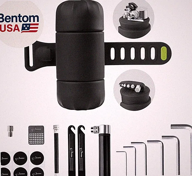 Bike Portable Tool Kit, 14-In-1 Bicycle Repair Capsule, Scratch-Free & Waterproo