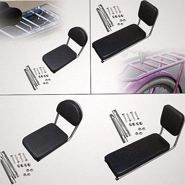 Bike Seat with Backrest Bicycle Seat Cushion Comfortable Backrest Portable Bike