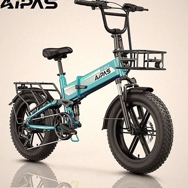 Electric Bike for Adults 1800W 48V 18AH 28MPH 45Miles 20" Folding Ebike Portable