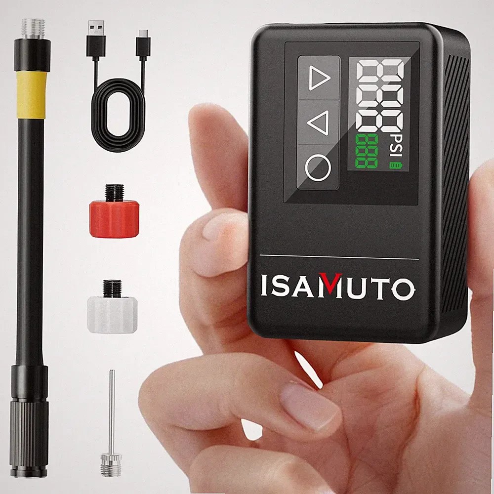 Electronic MINI Portable Bicycle Tire Pump 120 PSI Fast Inflation Bike Air Pump