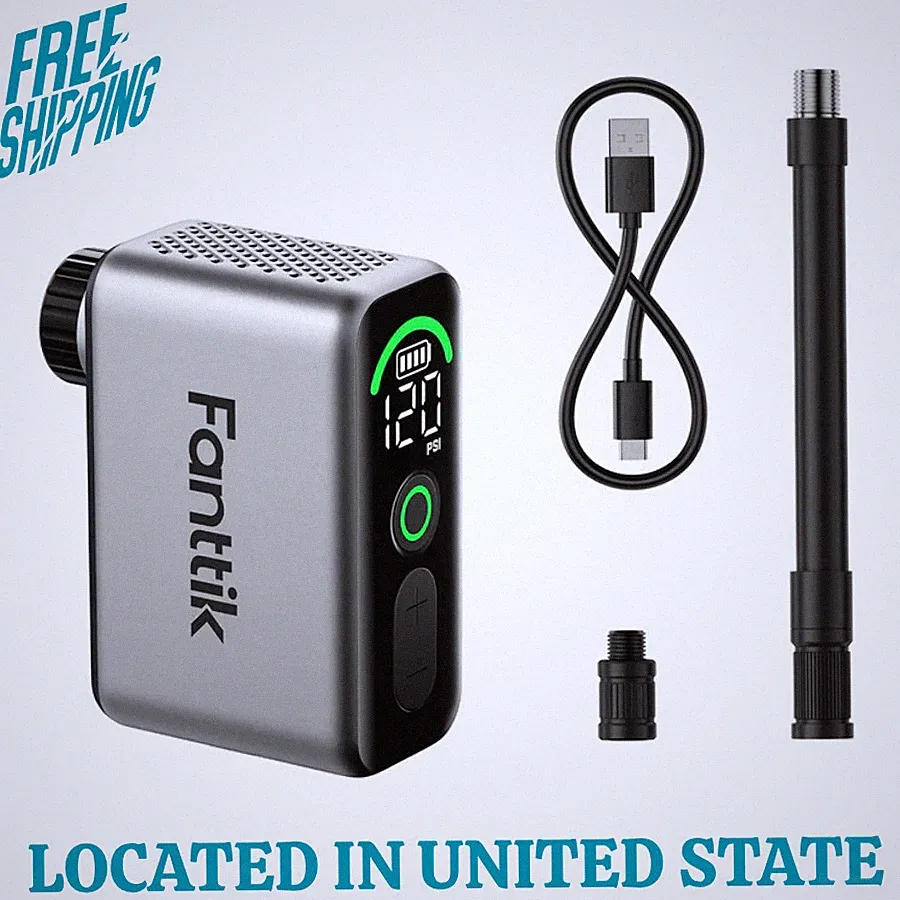 Fanttik X10 Ace Tiny Bike Pump - 120 PSI Presta Schrader Valve Road Portable