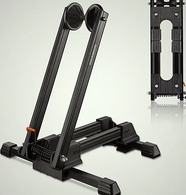 Foldable Bike Stand-Portable Floor Rack for Road, MTB, Gravel & City Bikes - Lig