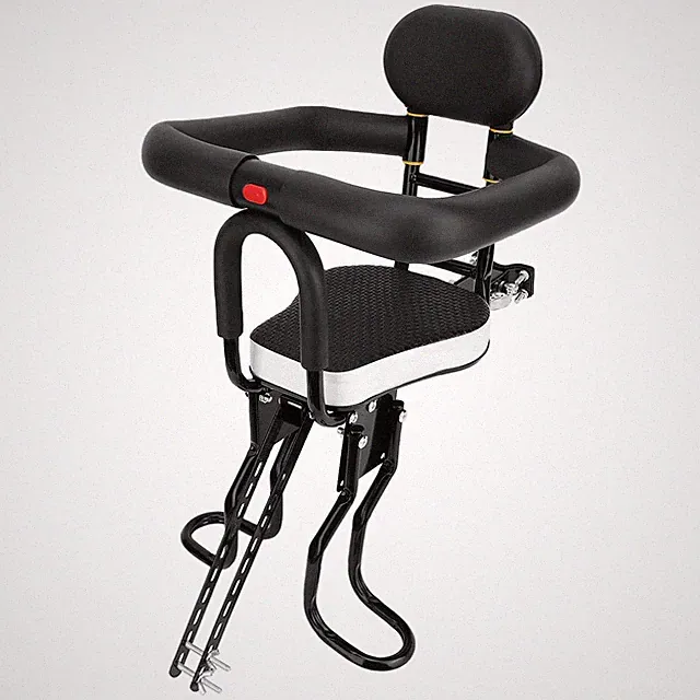 Front Child Bike Seat Portable Kids Bicycle Saddle w/ Guardrail 80KG Load MTB