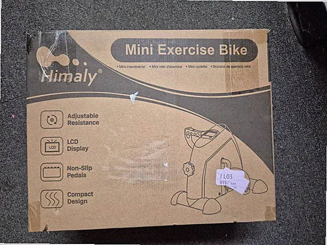 Himaly Mini Exercise Bike Compact Portable Pedal Exerciser with LCD Screen NEW