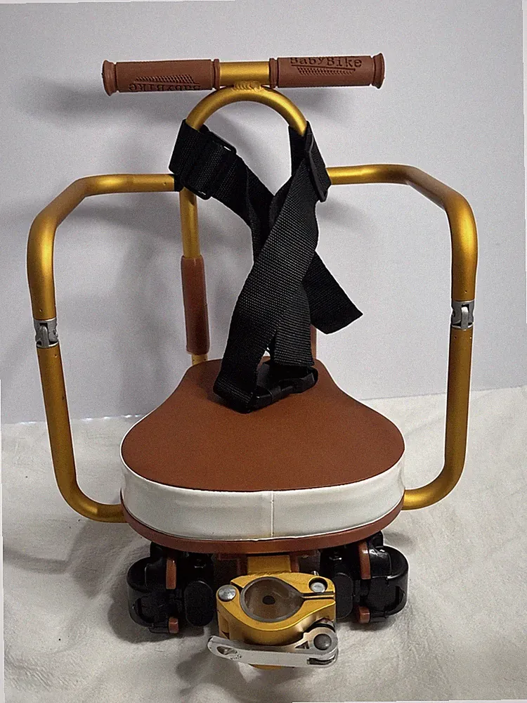 Kids Bike Seat Aluminum Alloy Child Bike Safty Seat Portable Foldable