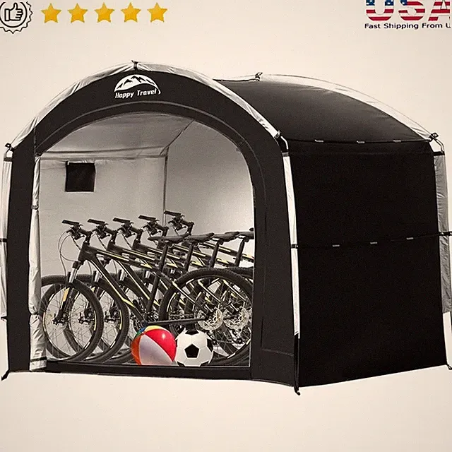 Large Capacity Waterproof Bike Shed Outdoor Storage Tent Portable Garage New