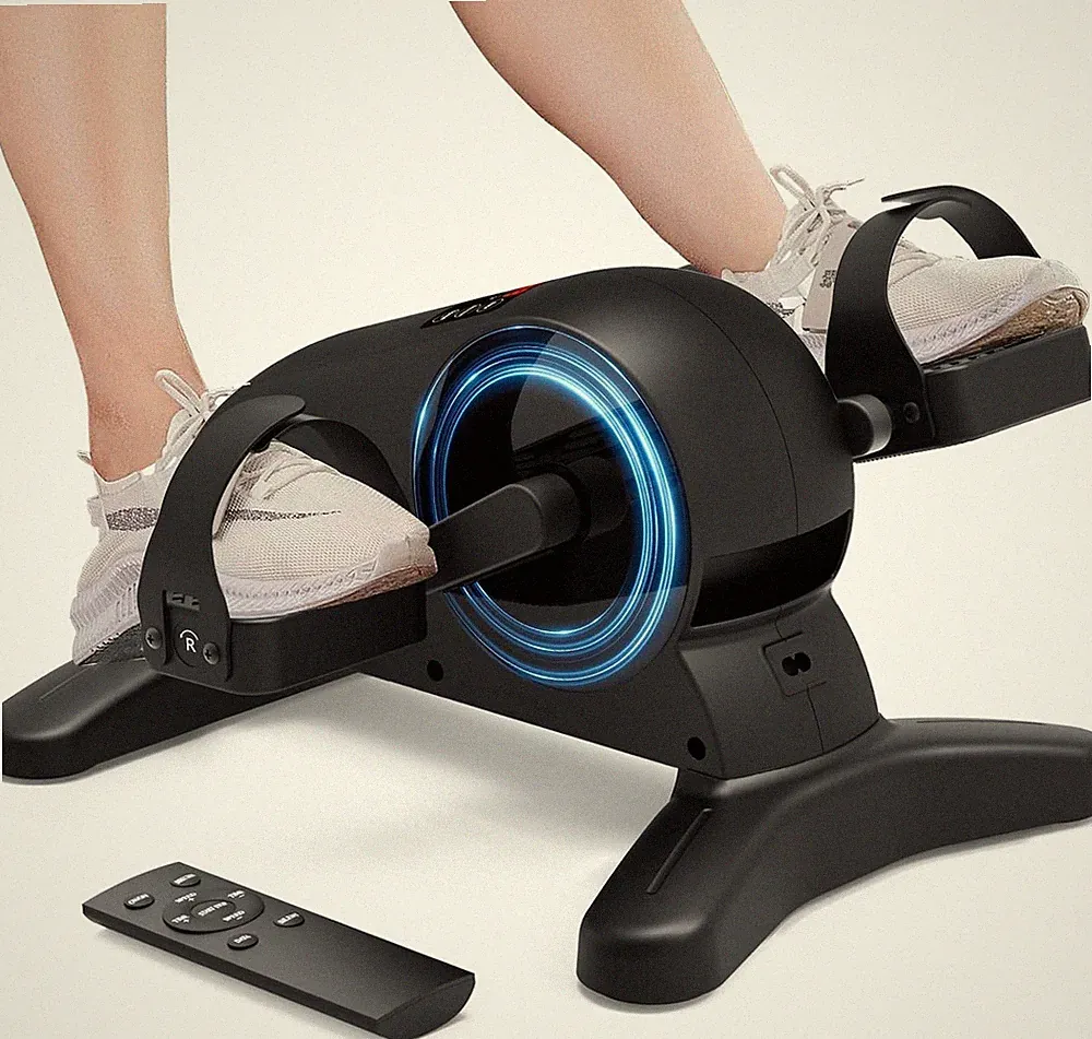 Mini Under Desk Exercise Bike Pedal Exerciser Motorized Setting Bike for senior