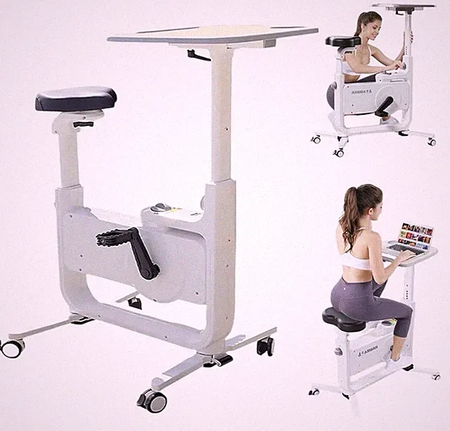 Oakwonder Foldable Under Desk Bike. Heavy Duty For Work From Home Spin Bike With