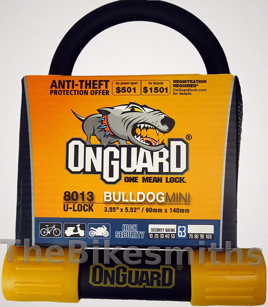 OnGuard Bulldog MINI 8013 U-lock Track Bike Fixed Gear Hardened Pocket ULOCK