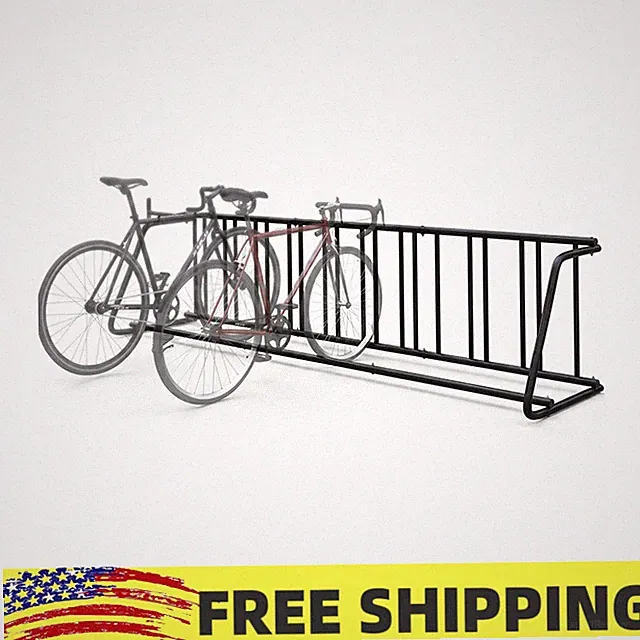 Outdoor Grid Bike Rack Commercial Metal 10-Bike Holder Bicycle Parking Rack Stan