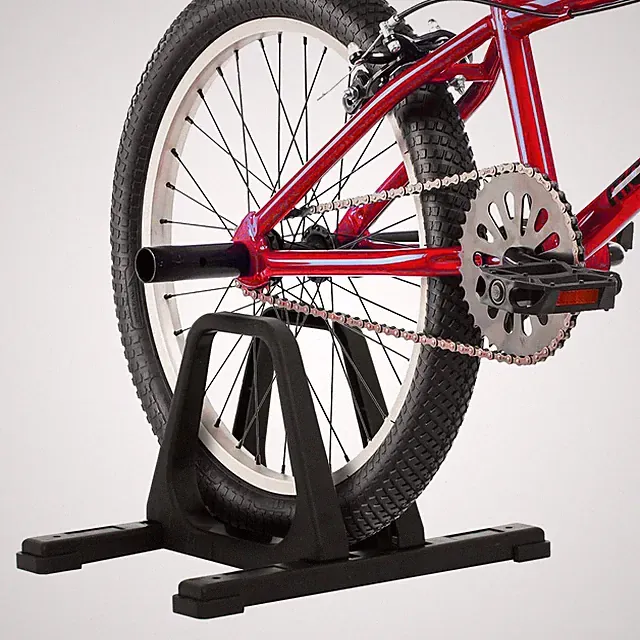 Portable Bike Stand Floor Rack Garage Fits BMX Trick Bikes 20-inch Tires