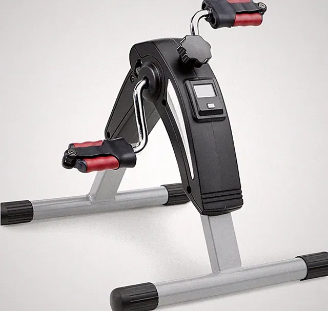 Portable Recumbent Exercise Bike with Adjustable Resistance and Backrest