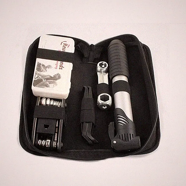ROCKBROS 14-in-1 Bike Repair Tool Kit Portable Bicycle Tire Pump Patch MultiTool