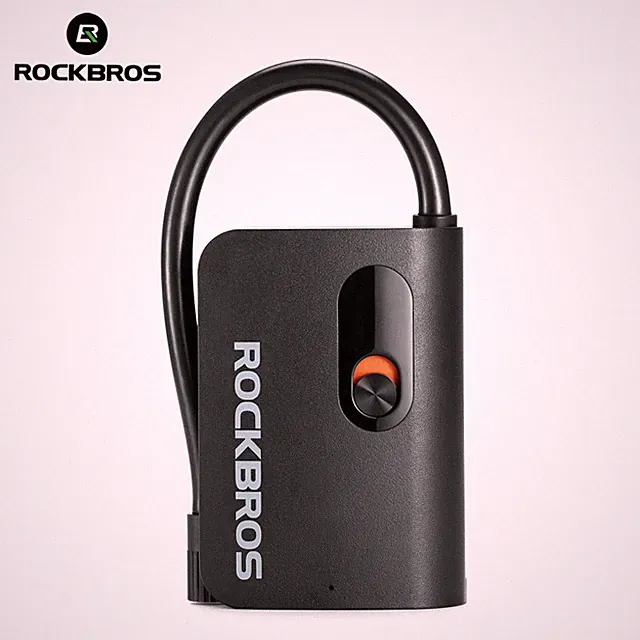 ROCKBROS Electric Bike Pump 70PSI Portable Mini Inflator 2600mAh Type-C Charing