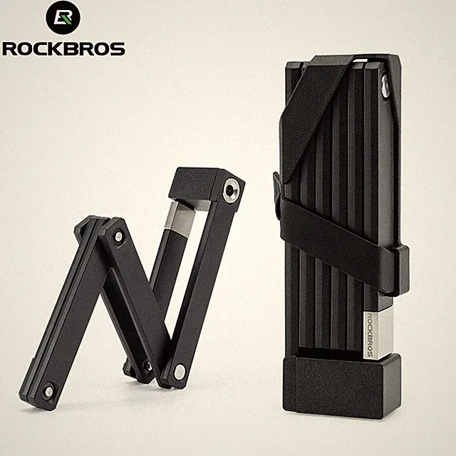 ROCKBROS Folding Bike Lock Heavy Duty Anti Theft Smart Secure Guard with Keys