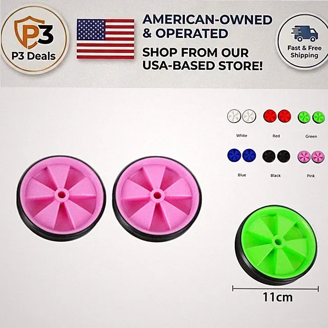 Sturdy Kids Bicycle Assist Wheels - Heavy-Duty Pink Stabilizers for Safe Balance