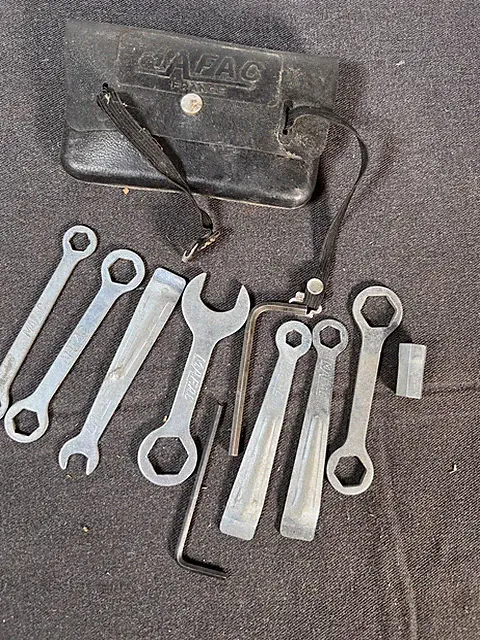 Vintage Mafac Tool Kit Black Wrench Bag Portable Bike Bicycle France Racing Tour