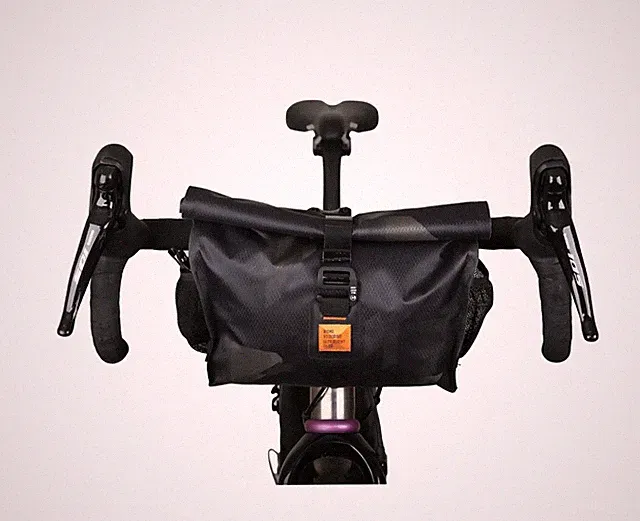 Woho Xtouring Accessory Handlebar Pack Dry Cyber-Camo Diamond Black Bikepacking
